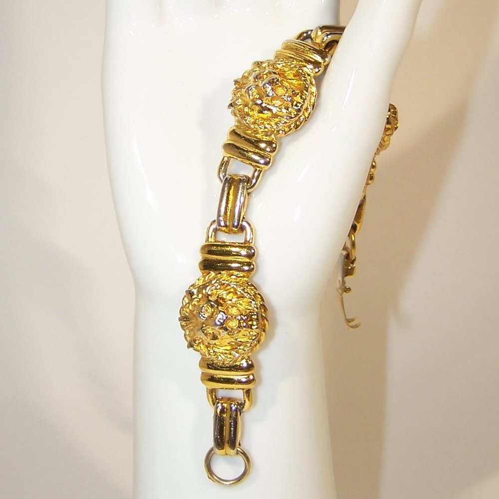 Vintage Lion Face bracelet